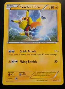 Pokemon Pikachu Libre 14/30 Non-holo Lp - Image 1