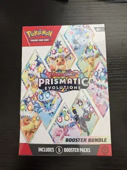 Pokemon TCG Scarlet & Violet Prismatic Evolutions Booster Bundle Box 6 Packs - Image 1
