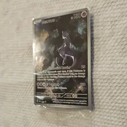 Pokemon Mewtwo 2023 Basic 052 SV Black Star Promo Holo 130 HP English - Image 3