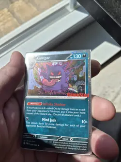 Sealed Pokemon TCG Gengar Gamestop Promo With Swirl Over Gamestop Stamp - Image 1