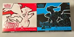 Black Bolt and White Flare POKEMON CENTER ETB Elite Trainer Box SEALED - Image 1