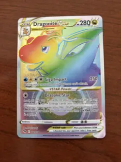 Pokemon Dragonite VSTAR Secret Rare Full Art Holo Pokemon GO 081/078 280 HP - Image 1