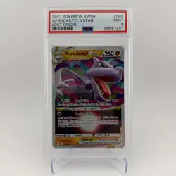 2022 POKEMON SWORD & SHIELD LOST ORIGIN #093 AERODACTYL VSTAR PSA 9 - Image 1