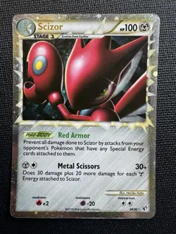 Pokemon Scizor 84/90 HGSS Undaunted Rare PRIME 2010 MP - Image 1