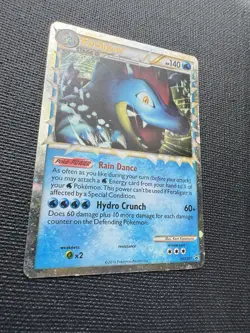 Pokemon Feraligatr Prime HGSS07 Holo Promo HGSS Black Star LP - Image 2