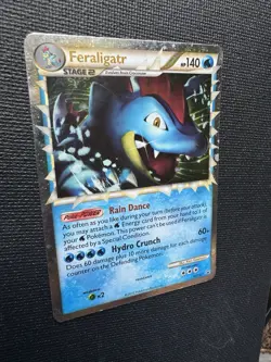 Pokemon Feraligatr Prime HGSS07 Holo Promo HGSS Black Star LP - Image 3