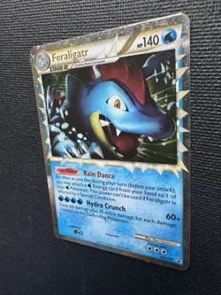 Pokemon Feraligatr Prime HGSS07 Holo Promo HGSS Black Star LP - Image 5