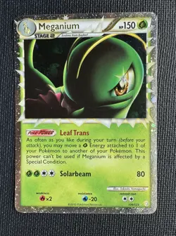 Pokemon 109/123 2010 Meganium Prime Rare Holo LP - Image 1