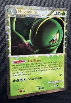 Pokemon 109/123 2010 Meganium Prime Rare Holo LP - Image 2