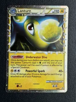 Pokemon Lanturn 86/95 Holo HGSS Unleashed Rare - Image 1