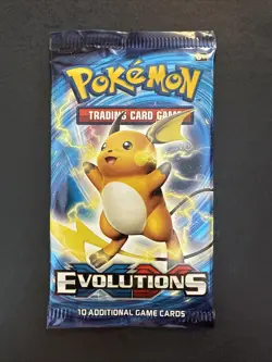 Pokemon XY Evolutions Booster Pack New Factory Sealed Raichu Artwork - Image 1