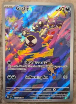 Gastly Illustration RARE 177/ 162 Pokemon Temporal Forces NM - Image 1