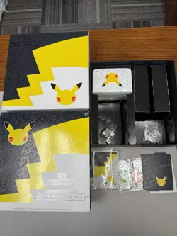 Celebrations Elite Trainer Box 25th Anniversary EMPTY Box W Accessories✨￼ - Image 1