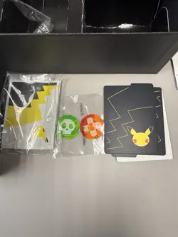 Celebrations Elite Trainer Box 25th Anniversary EMPTY Box W Accessories✨￼ - Image 3