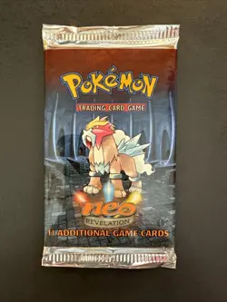 Pokemon Neo Revelation 1st Edition Booster Pack New Factory Sealed Entei Art - Image 1