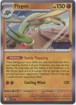 Flygon Pokemon Phantasmal Flames Staff Promo #016 - Image 1