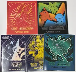 Pokemon TCG Scarlet and Violet Player’s Guide Lot Of 5 Books - Image 1