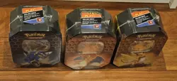 Pokemon Hidden Fates Tin Charizard, Raichu, Gyarados - Set of 3 - Factory Sealed - Image 2