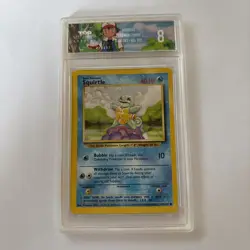 Pokemon TCG Squirtle Base Set 63/102 Regular Unlimited Common Graded TSG 8 - Image 1