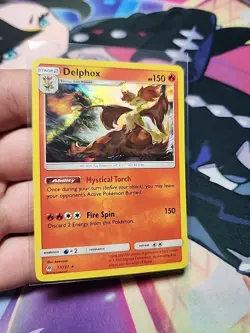 Pokemon Delphox 17/131 Sm-Forbidden Light Holo Rare - NM - Image 1