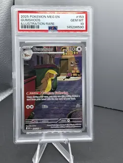 Pokemon - Gumshoos 153/132 Me01: Mega Evolution Illustration Rare PSA 10 - Image 1