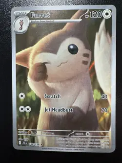 FURRET 2025 POKEMON JOURNEY TOGETHER ILLUSTRATION RARE 168/159 - Image 1