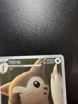FURRET 2025 POKEMON JOURNEY TOGETHER ILLUSTRATION RARE 168/159 - Image 4