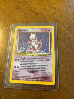 MT/NM Pokemon TCG Mewtwo Base Set 10/102 Holo Unlimited Holo Rare - Image 1