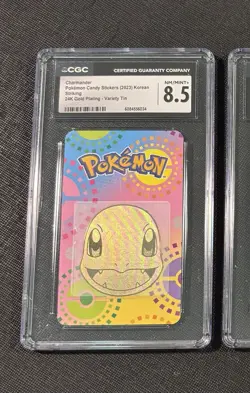 1 OF 1 Charmander Pokemon 24K Gold Plating Variety Tin (Large Colorful Backing) - Image 1