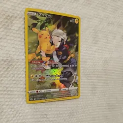 Pokemon Pikachu TG05/TG30 Ultra Rare Full Art Holo 2022 60 HP 50 Attack English - Image 2