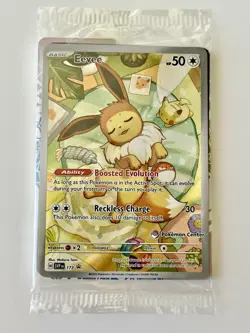 Pokemon TCG Eevee 173 Holo Promo Prismatic Evolutions SEALED Pokemon Center - Image 1