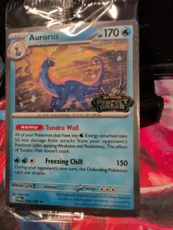 Aurorus 024/088 - Cosmo Holo - Pokemon Perfect Order stamped promo (sealed) - Image 2