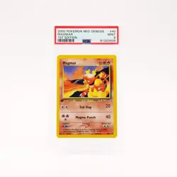 Magmar - 40/111 PSA 9 Neo Genesis 1st Edition Pokemon - MINT - Image 1