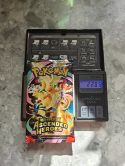 HEAVY! 22.85g Pokemon TCG Ascended Heroes Booster Pack (SEALED) god packU - Image 1