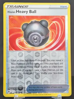 Pokemon Hisuian Heavy Ball #146/189 English Astral Radiance Reverse Holo - Image 1
