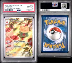 PSA 10 GEM MINT Pokemon Appletun 211/191 Surging Sparks Illustration Rare IR Alt - Image 3
