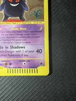 Pokemon Gengar 13/165 Expedition - Holo Rare ENG WOTC Baba - Image 3