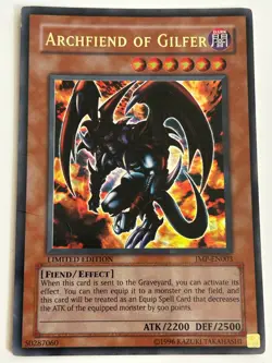 Archfiend of Gilfer - JMP-EN003 - YuGiOh! Shonen Jump Promo - Ultra Rare - HP - Image 1