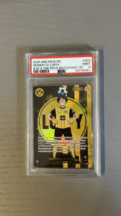 One Piece BVB Promo Karte ST13-003 Monkey D Luffy PSA 9 - Image 1