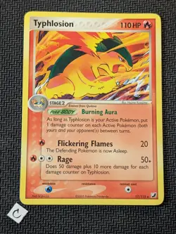 Typhlosion 17/115 - ex Unseen Forces Non-Holo Exclusive Pokemon TCG MP - Image 1
