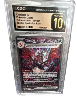 Charizard ex 234/091 SIR CGC 10 Pristine Holo CGC 10 SV Paldean Fates 2024 - Image 1