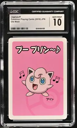 Jigglypuff 2019 Pokemon Old Maid Japanese Playing Card CGC 10 - Image 1