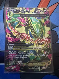 Pokemon TCG M Rayquaza EX Card 105/108 XY Roaring Skies Full Art Holo Rare - Image 2
