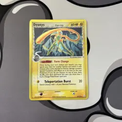 Deoxys [Holo] - (6/110) - [Speed Forme] Delta Species - Gold (Rare) Pokemon Card - Image 1