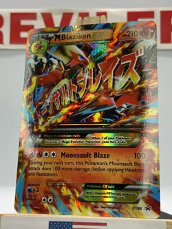 Pokemon M Blaziken EX XY86 Black Star Promo Holo Pokemon Card - LP - Image 2