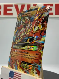 Pokemon M Blaziken EX XY86 Black Star Promo Holo Pokemon Card - LP - Image 3