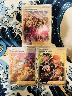 Pokemon Card Friends Of Galar & Hisui & Sinnoh Complete Set Lot Of 3 Trainer NM - Image 1