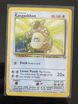 Pokemon Kangaskhan Jungle 5/64 Holo Rare Basic Unlimited 90 HP English - Image 1
