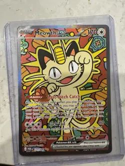 Pokemon TCG Meowth EX 121/088 Special Illustration Rare Perfect Order SIR - NM - Image 1