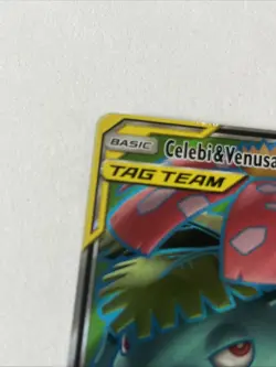 Pokemon TCG Celebi & Venusaur GX Holo Ultra Rare Tag Team 159/181 - Image 3